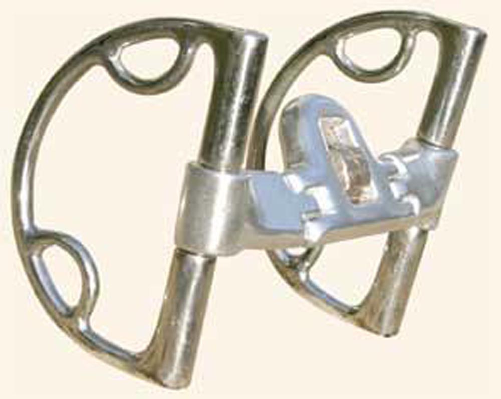 The Mikmar D-Ring Snaffle Bit With Bridle Loops